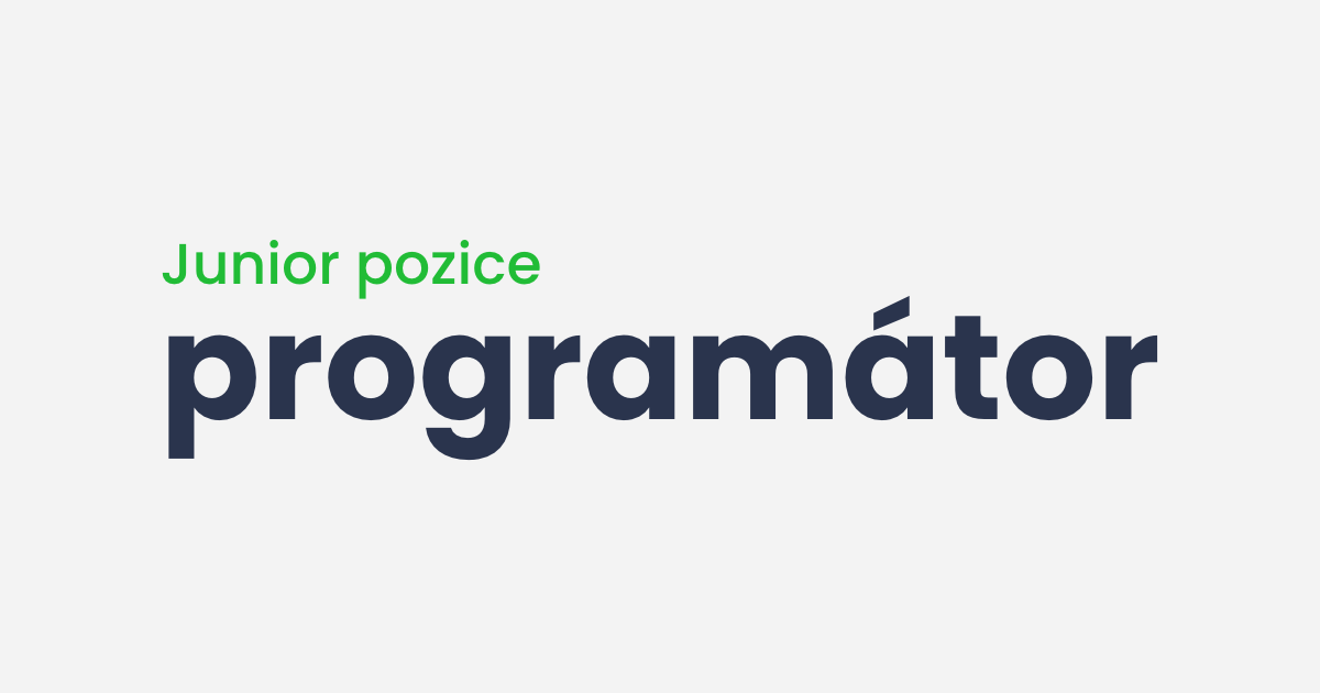 Programátor Třebíč - volná pozice